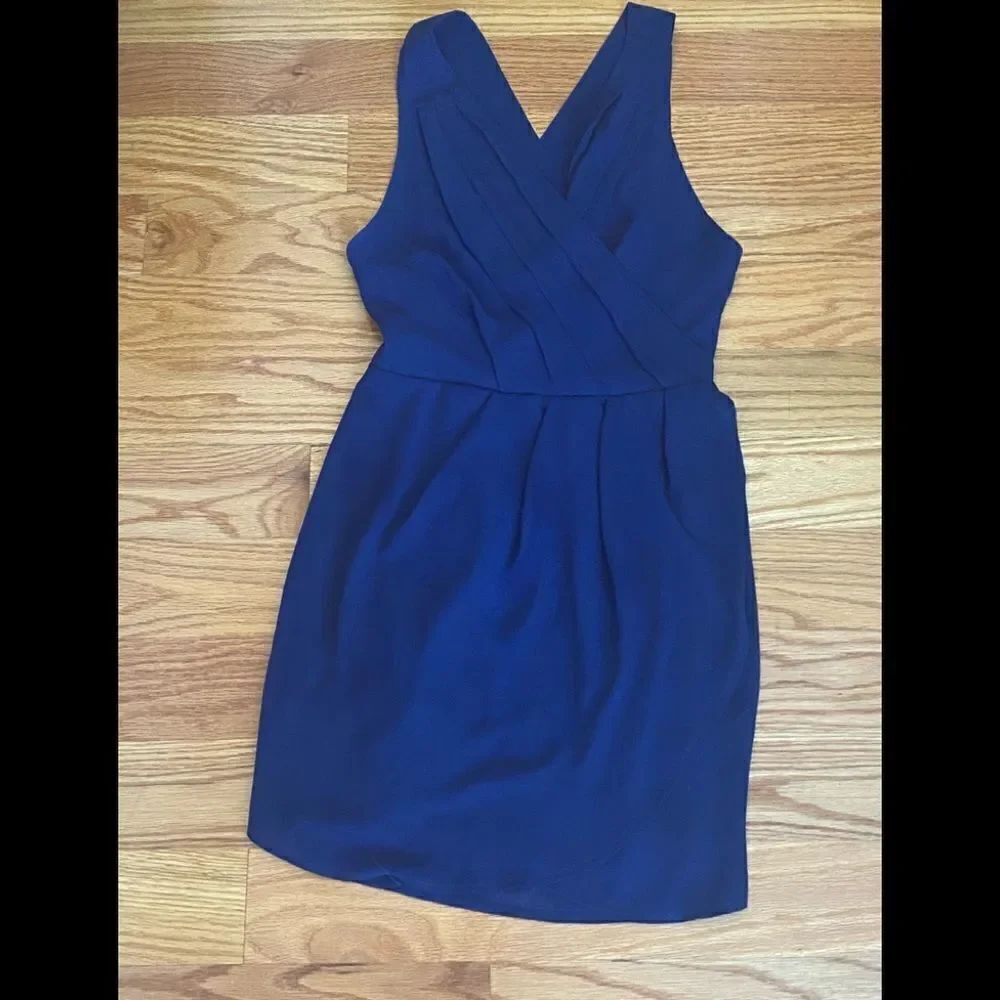 Tobi Navy Blue Cross Back Mini Dress - Picture 4 of 10